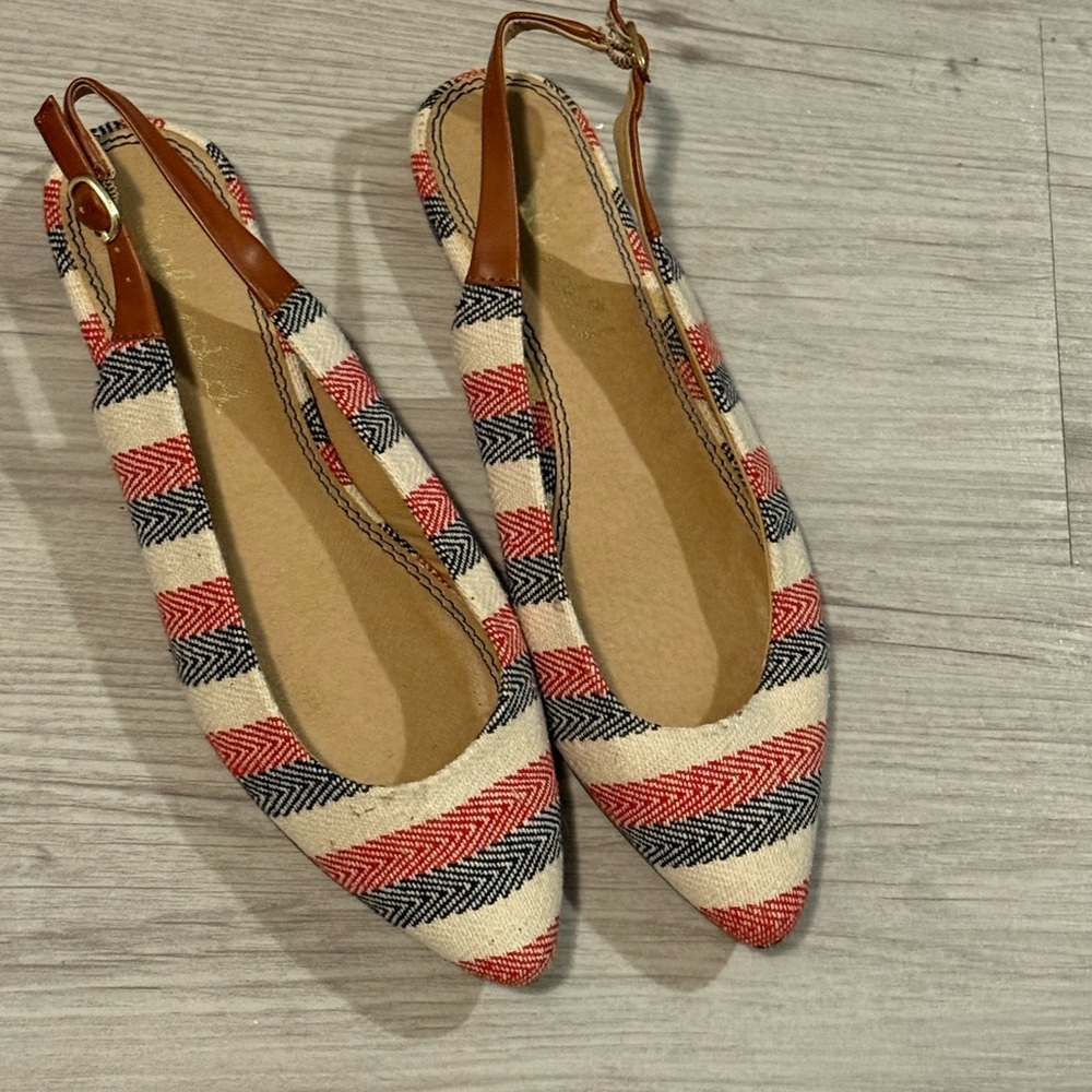 Splendid by Anthropologie Patterned Slingback Flats